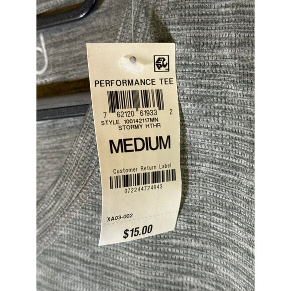 ID Ideology Men's Birdseye Mesh V-Neck T-Shirt, Gray, Size M, NWT - Picture 4 of 5